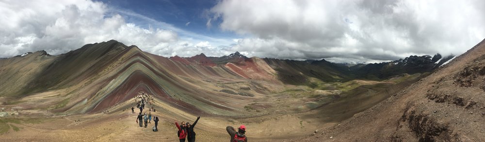 Rainbow Mountain Peru View from the Top of Cerro Vinicunca