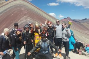 Enjoying the Rainbow Mountain Peru day trip