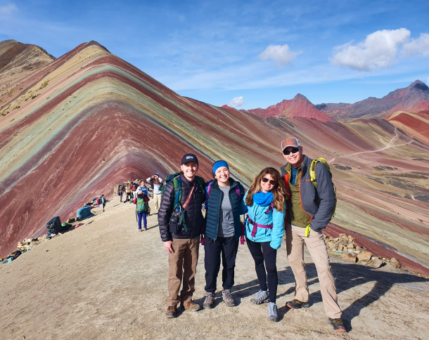 mountain travel rainbow