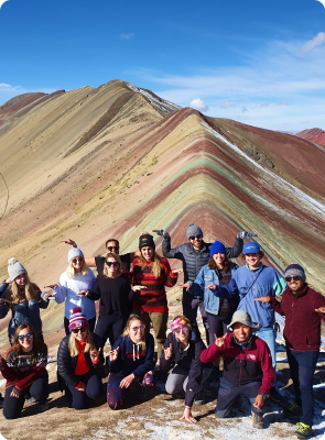 mountain travel rainbow