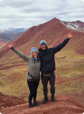 mountain travel rainbow