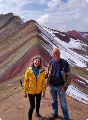 mountain travel rainbow