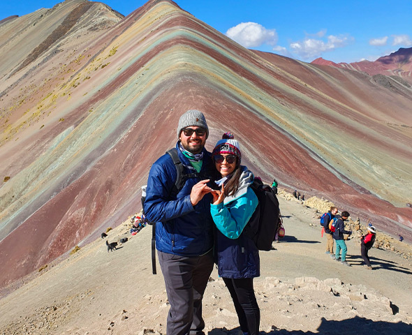 mountain travel rainbow